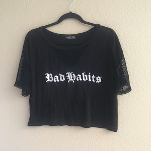 Super cute women’s black crop top